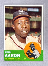 1963 Topps Hank Aaron #390