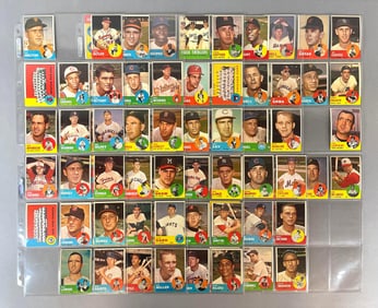 71 - 1963 Topps Baseball Series 3 cards with HOFs