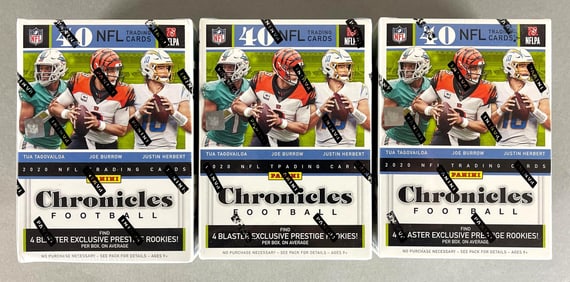 3 - 2020 Chronicles Football Blaster Boxes