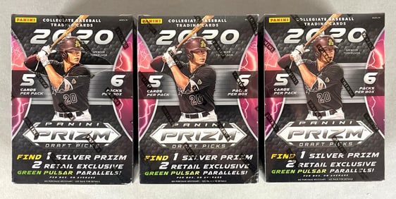 3 - 2020 Prizm Baseball Draft Picks Blaster Boxes