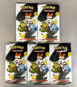 5 - 2021 Pokemon Celebrations Train on First Partner Packs
