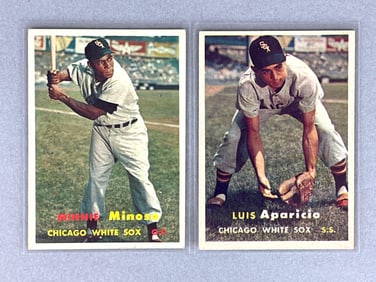 1957 Topps Luis Aparicio and Minnie Minoso Cards
