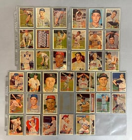 42 1957 Topps Baseball Scarce 4th Series Cards with Stars and Single Prints