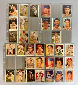 39 - 1957 Topps Baseball Scarce 4th Series Cards with Bunning Rookie and Single Prints