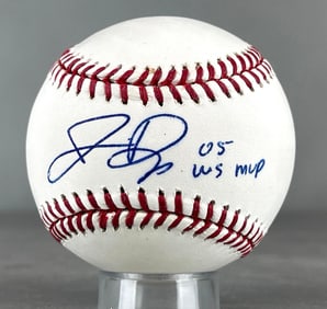 Jermaine Dye Signed Official MLB Rawlings Baseball with Inscription