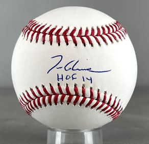 Tom Glavine Signed Official MLB Rawlings Baseball with Inscription and JSA COA
