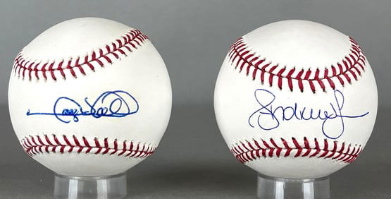 Gary Sheffield and Andrew Jones Signed Baseballs