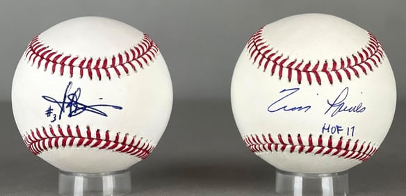 Harold Baines and Tim Raines Signed Baseballs