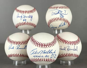 5 - 1970s - 80 Chicago Cubs Stars Signed Baseballs
