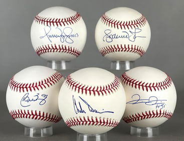 5 - 1990s Baseball Stars Signed Baseballs