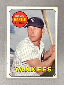 1969 Topps Mickey Mantle Yellow Letter #500