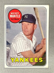 1969 Topps Mickey Mantle White Letter #500