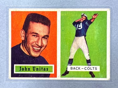 1957 Topps Football John Unitas #138 Rookie