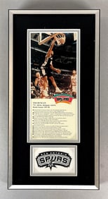 Tim Duncan Signed Stat Photo From The San Antonio Spurs
