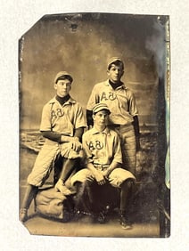 1882 Baseball Tin Type Photo