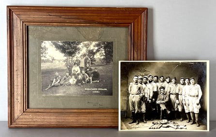 1904 and 08 Bonaparte and Ogden Iowa Baseball Team Photos