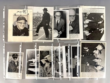 11 - 1940s - 60s George Halas Chicago Bears Wire Photos