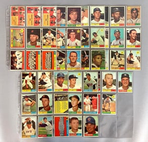 59 - 1961 Topps Baseball Cards with HOFs and Stars