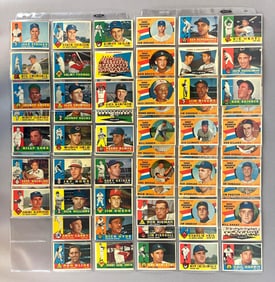 79 - 1960 Topps Baseball Cards with HOFs, Stars, and Rookies