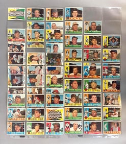75 - 1960 Topps Baseball Cards with HOFs and Stars