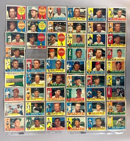 71 - 1960 Topps Baseball Cards with HOFs, Stars, and Rookies