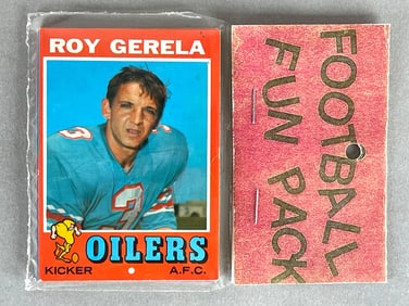 1971 Topps Football West Corps Cello Fun Pack
