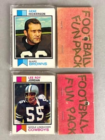 2 - 1973 Topps Football West Corps Cello Fun Pack