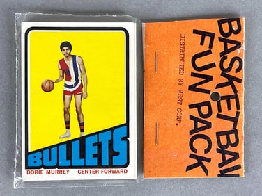 1972 - 73 Topps Basketball West Corps Cello Fun Pack