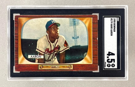 1955 Bowman Hank Aaron #179 SGC 4.5