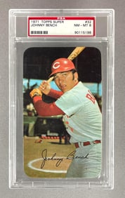 1971 Topps Super Johnny Bench #32 PSA 8