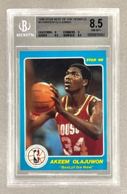 1986 Star Best of The New Hakeem Olajuwon #3 BGS 8.5