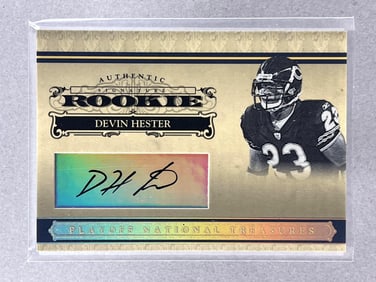 2006 National Treasures Signature Rookie Devin Hester 10/15