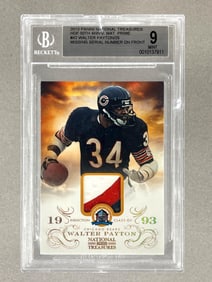 2013 Panini National Treasures 50th Anniversary Walter Payton /25 #42, BGS 9