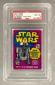 1977 Topps Star Wars 3rd Series Wax Pack PSA 8