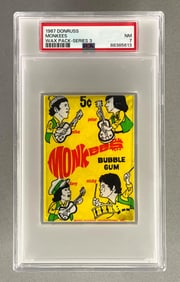 1967 Donruss Monkees Series 3 Wax Pack PSA 7