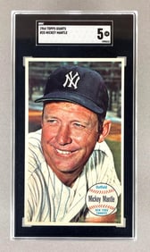 1964 Topps Giants Mickey Mantle #25 SGC 5