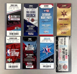 2020 NBA All-Star Weekend Game Tickets - Complete 8 Tickets, Doncic 1st
