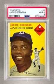 1954 Topps Jackie Robinson #10 PSA 4