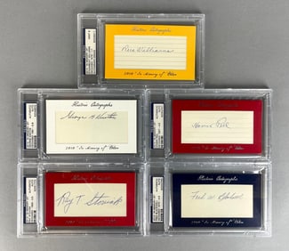 5 - 2010 Historical Autographs In Memory Autograph Cuts of Teens - 1930s Baseball Players