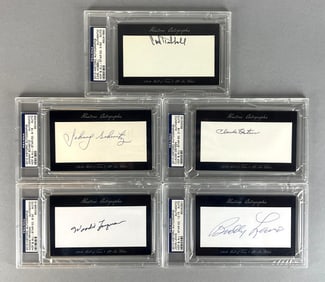 5 - 2010 Historic Autographs HOF and All-Stars with Carl Hubbell PSA Authentic