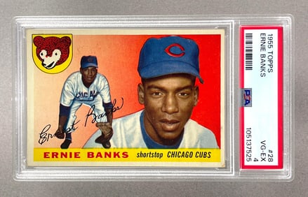 1955 Topps Ernie Banks #28 PSA 4