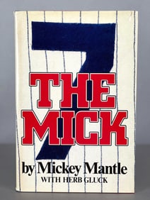 Mickey Mantle Signed Book The Mick 1st Edition