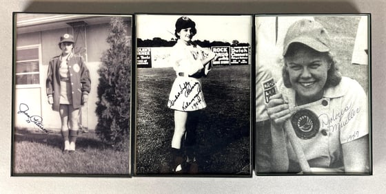 3 - AAGPBL Signed Photos from The Ange Armato Collection