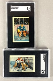 2 - 1952 - 53 Parkhurst Goalies #31 and #59 SGC Graded