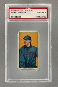 1909 -11 T206 Sweet Caporal Harry Gasper PSA 4