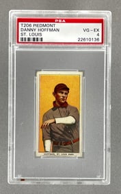 1909 - 11 T206 Piedmont Danny Hoffman St. Louis PSA 4