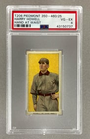 1909 - 11 T206 Piedmont Harry Howell Hand at Waist PSA 4