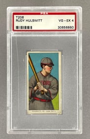 1909 - 11 T206 Piedmont Rudy Hulswitt PSA 4
