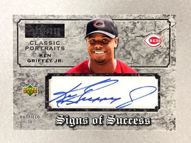 2003 Upper Deck Classics Portraits Signs of Success Ken Griffey Jr. Auto 214/299