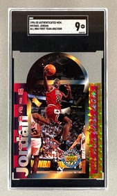 1996 Upper Deck Authenticated Memorabilia Michael Jordan All NBA First Team 408/2500 SGC 9